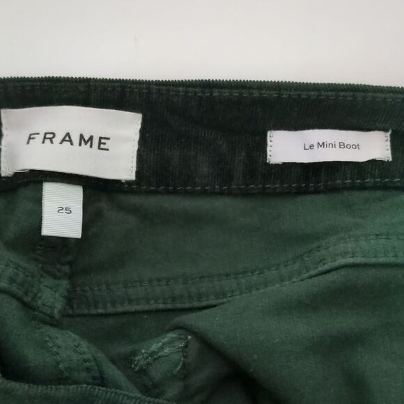 FRAME Le Mini boot corduroy flare pants 25 New - Picture 4 of 11